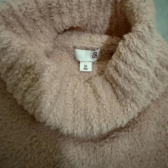SO Soft Plush Turtleneck Sweater - Dusty Pink - Picture 4 of 11
